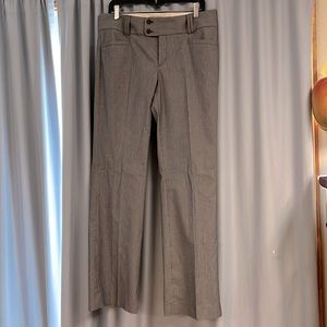 Navy and white striped banana republic dress pants
